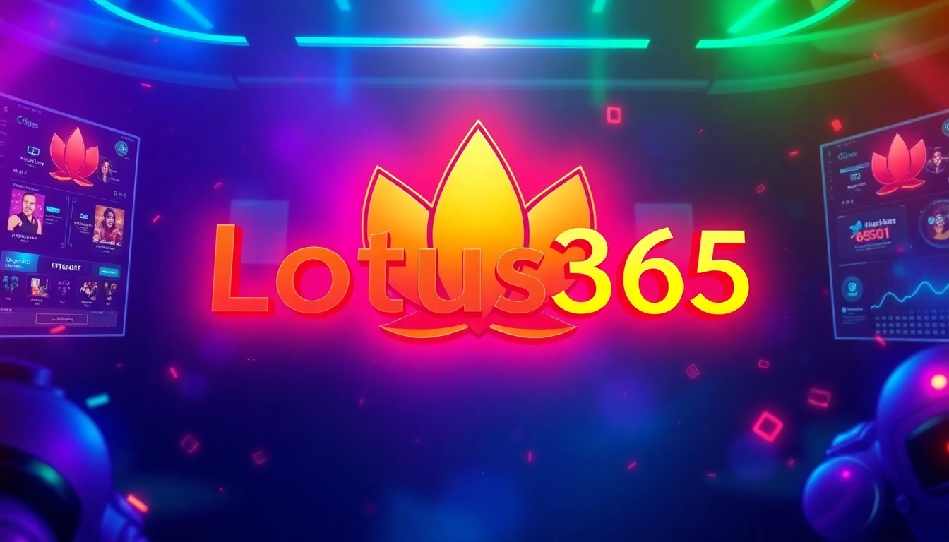 Lotus365 platform promoting online gaming with engaging visuals, emphasizing reliability and entertainment for users.