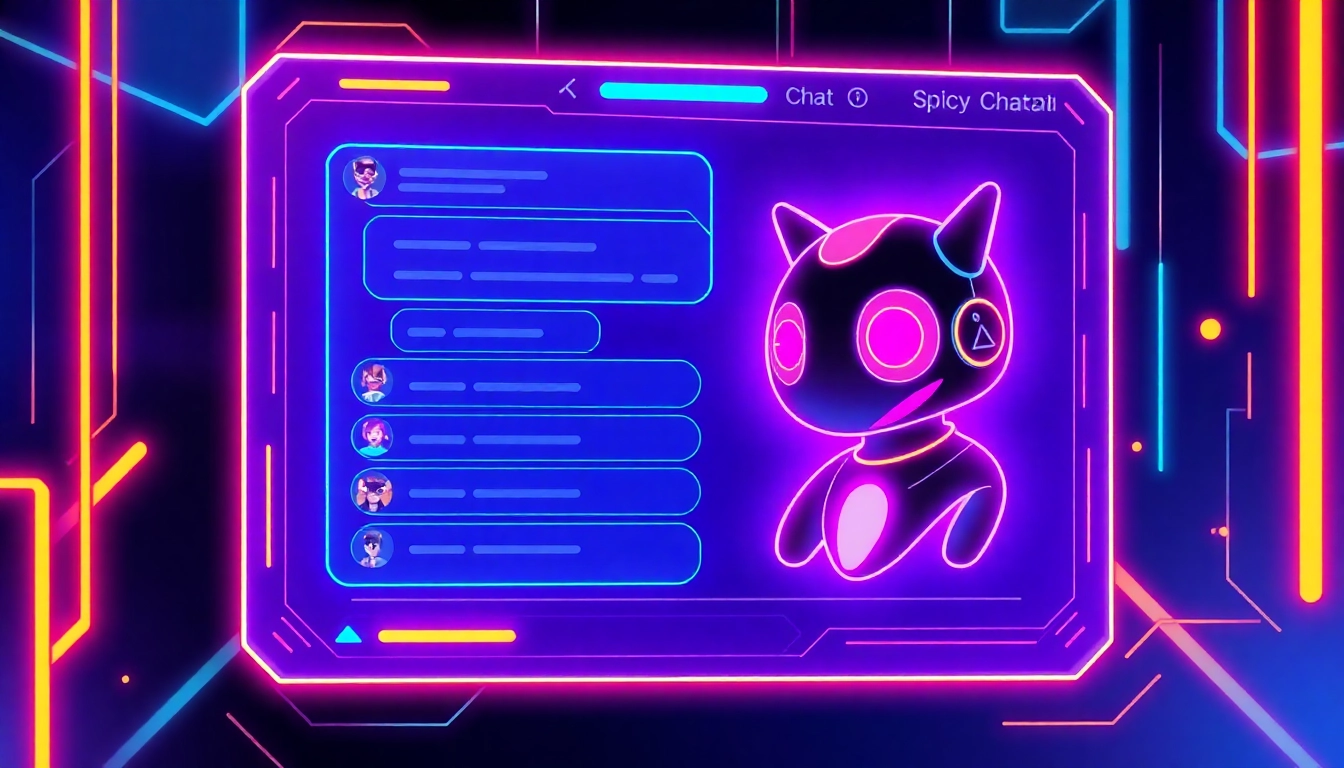 Spicychatai users engaging in uncensored, realistic chat conversations with vibrant visuals and dynamic backgrounds, highlighting the immersive experience.
