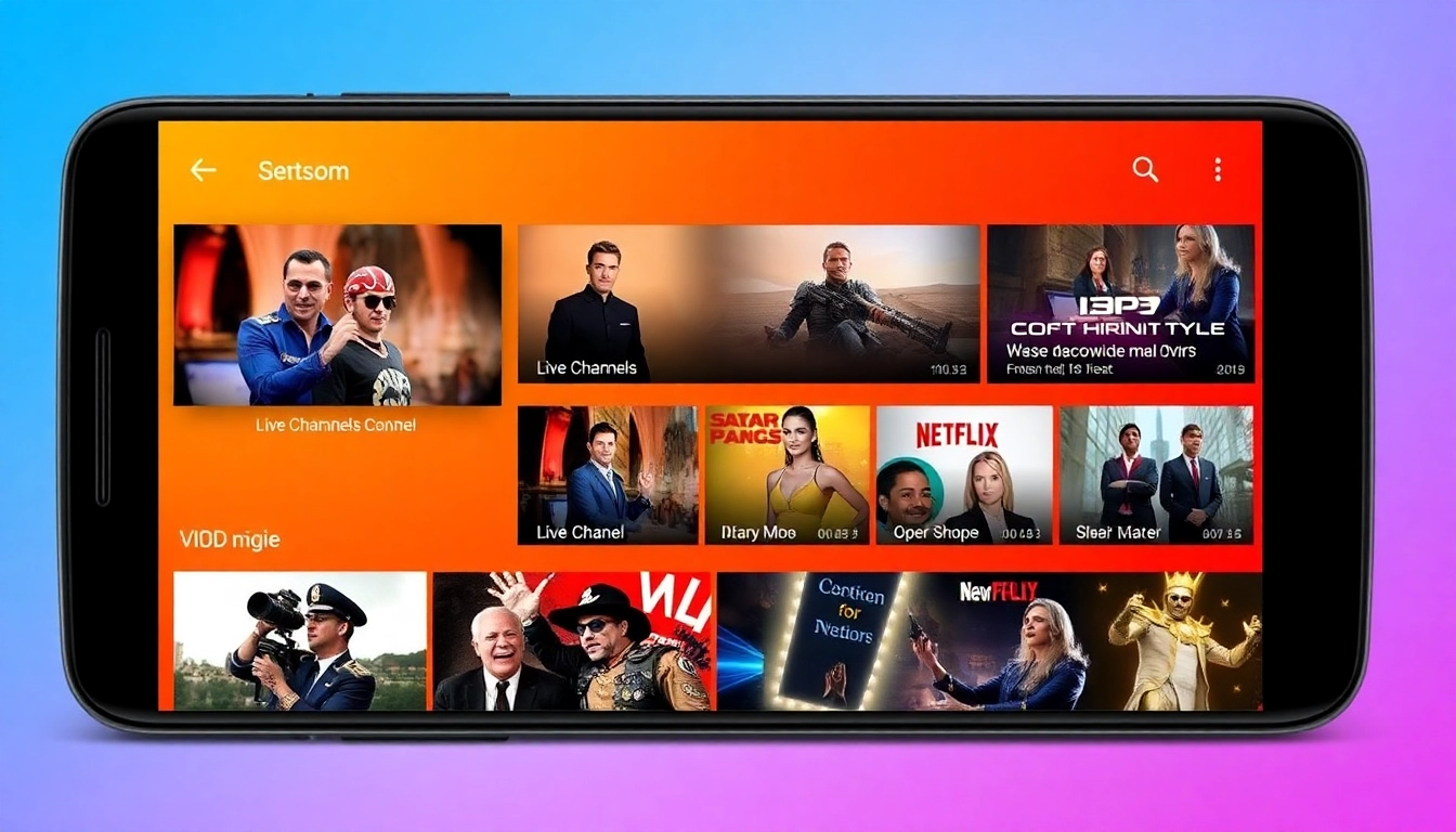 Atlas Pro ontv streaming app interface featuring live TV channels and on-demand content for easy navigation and viewing.