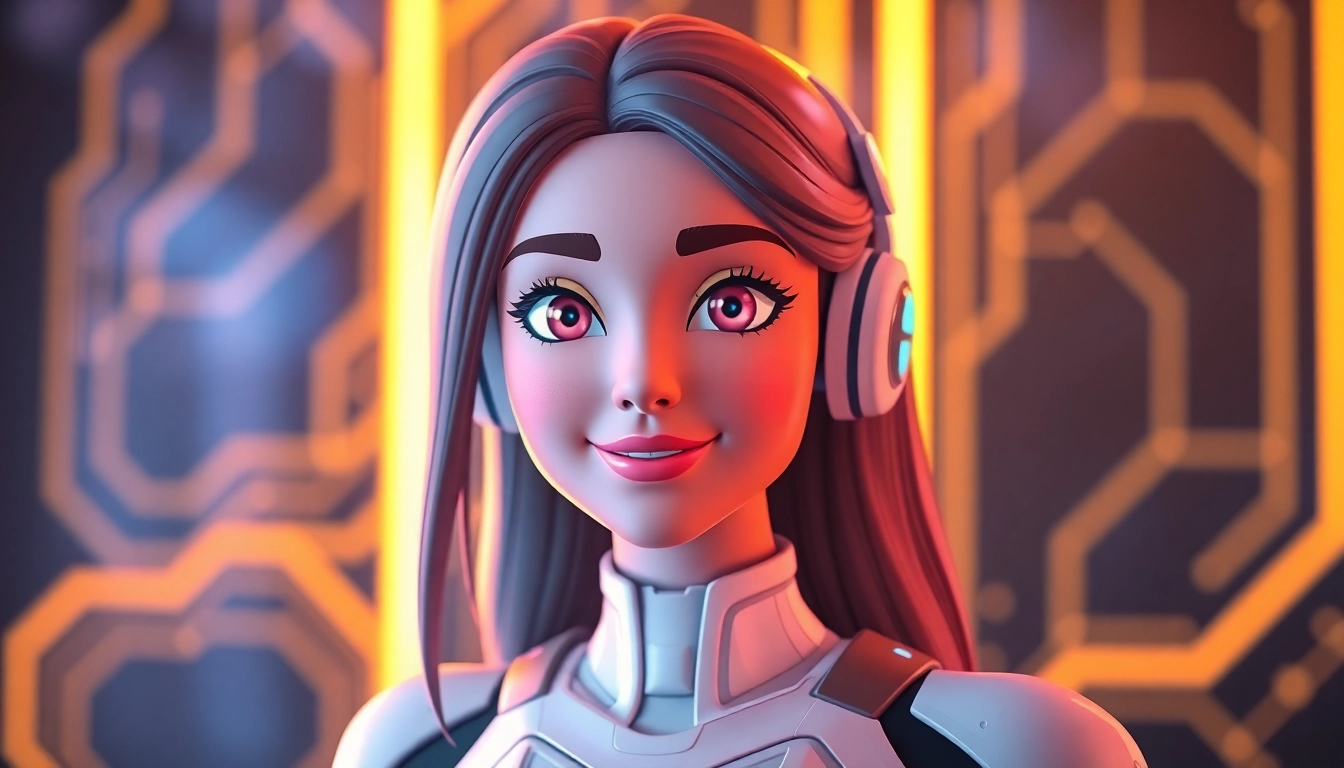 AI girlfriend engaging in a heartfelt conversation with a user through a mobile device, showcasing emotional connection and realistic interaction.