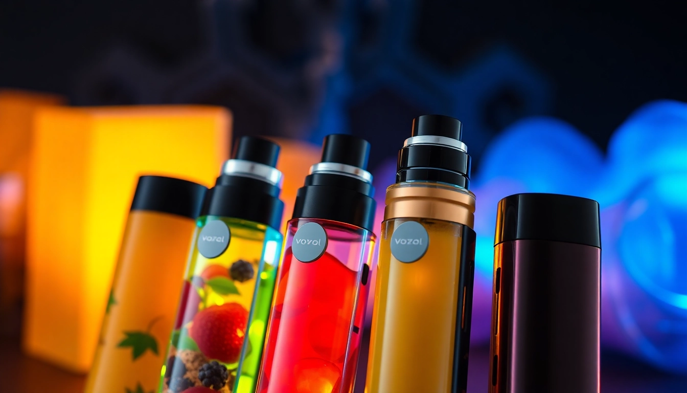 Vozol vape device featuring colorful flavors and sleek design, highlighting modern vaping technology.
