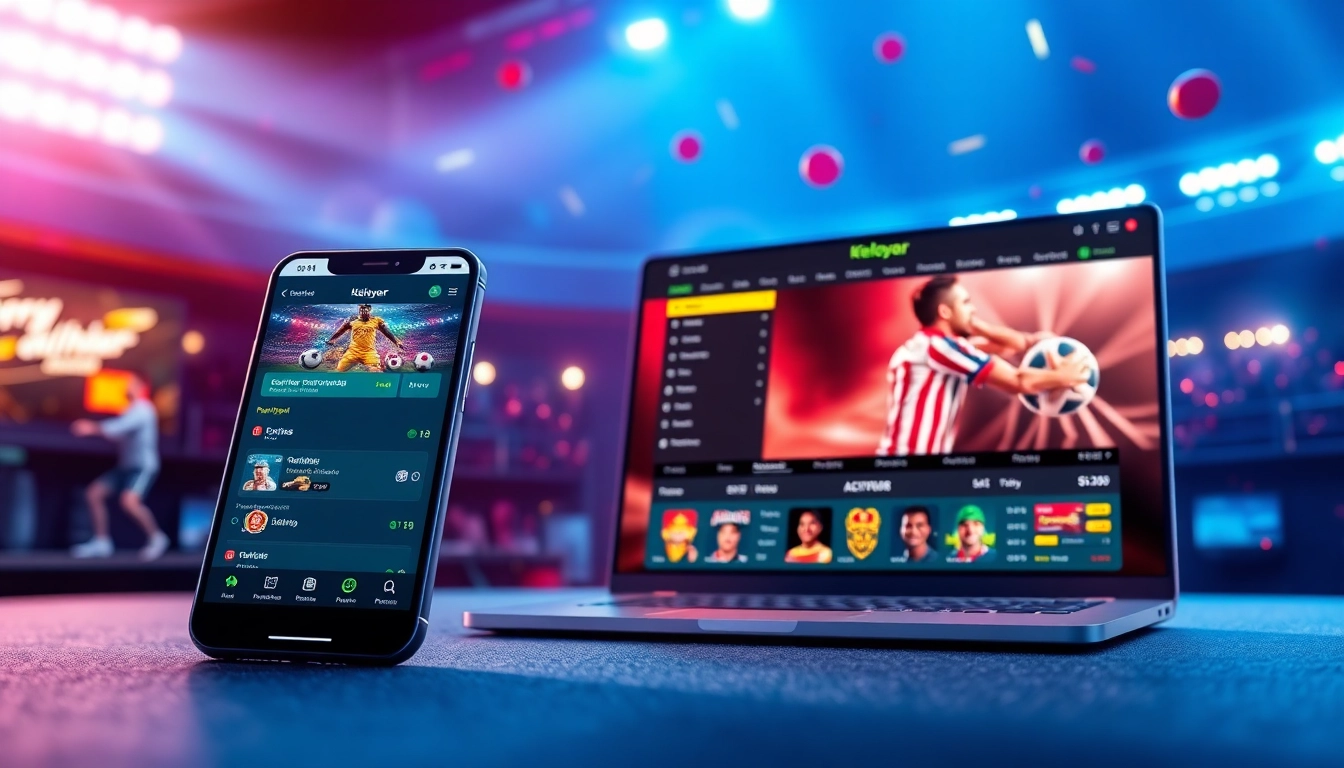Kheloyar platform displaying online sports betting and casino options with engaging visuals and